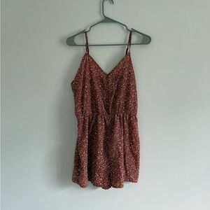 Floral Print Women's Romper